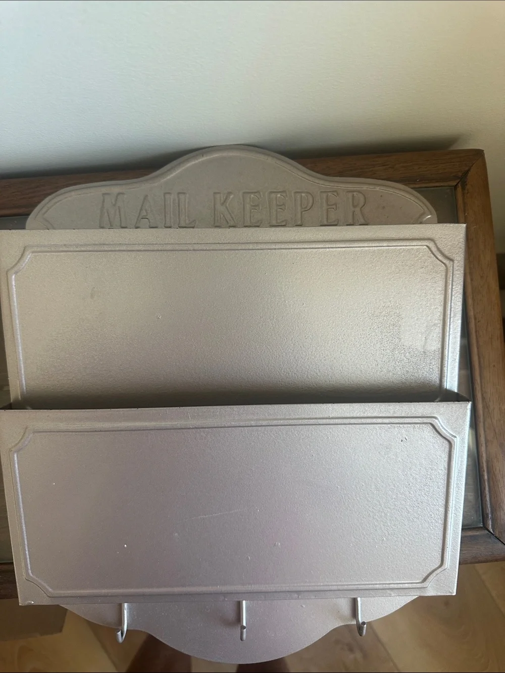 Vintage Metal Mail Keeper Wall Organizer